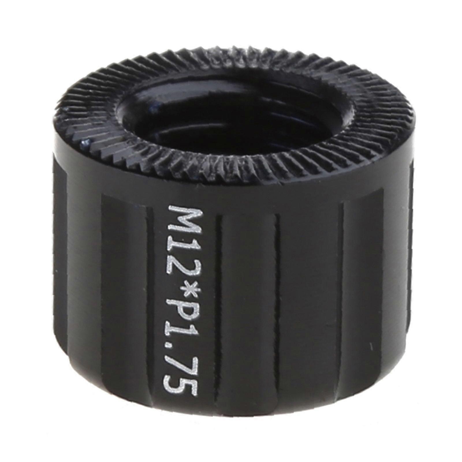 Écrou D'essieu Traversant Vélo – M12 M15, Pas P1,0 P1,5 P1,75, Alu Noir, Connexion Sécurisée