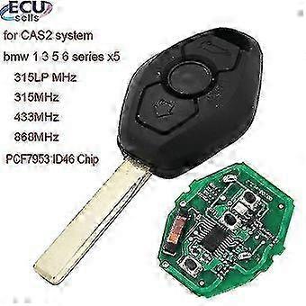 Ecusells 315lp / 315mhz /433mhz /868mhz 3b Remote Key With Pcf7953 Id46 Chip For Bmw Cas2 5 Series E