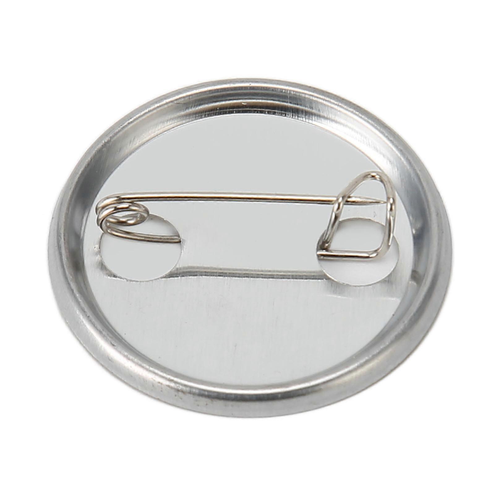 100pcs Round Shape Blank Badges, Rustproof, Easy Printing, for Button Maker Machine, 32mm/1.3in