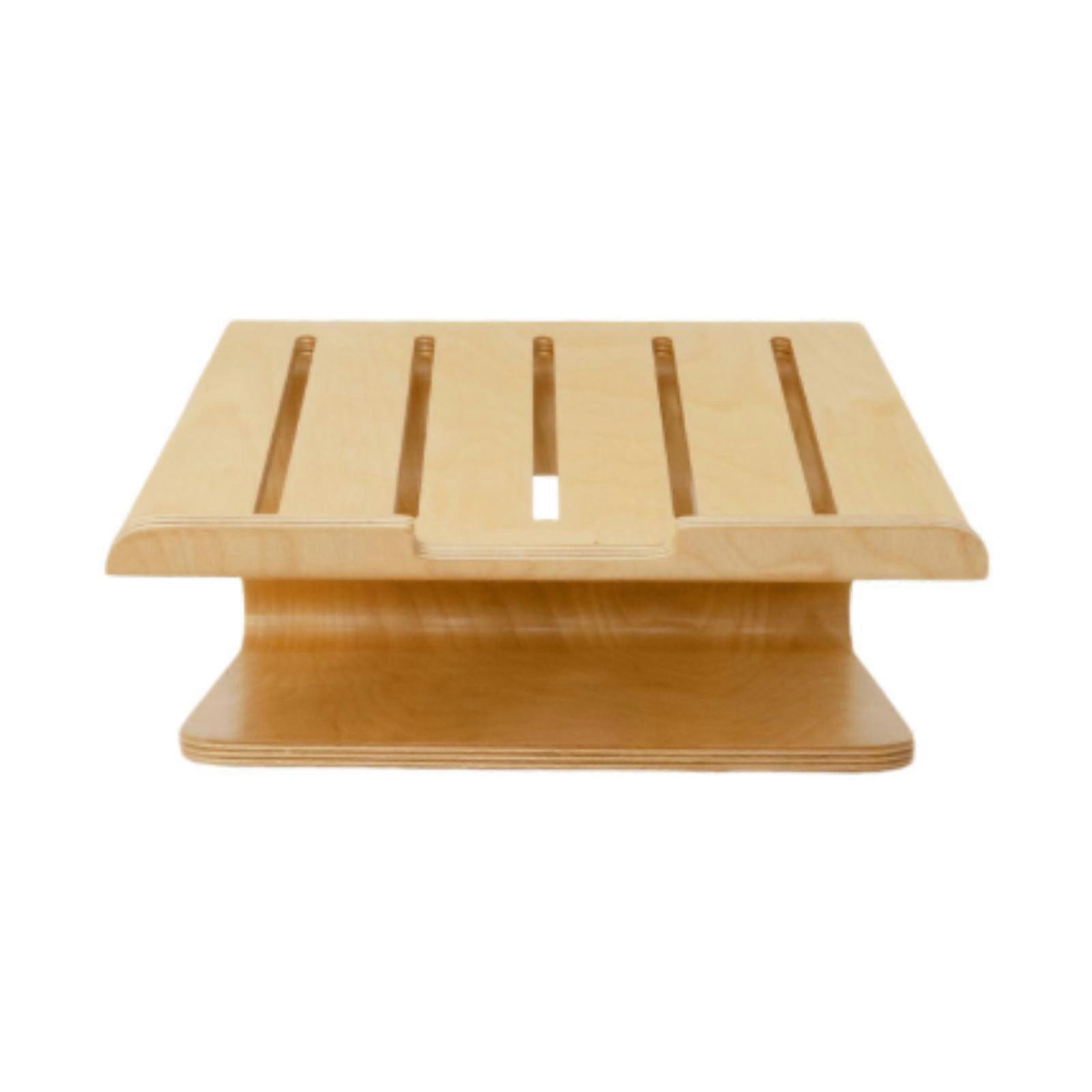 Wood Laptop Stand for Desk Laptop Holder Sturdy AntiSlip Computer Stand Laptop