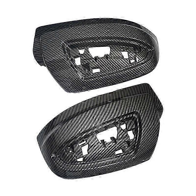 Car Carbon Fiber Rearview Side Glass Mirror Cover Trim Rear Mirror Covers Shell for - W639 2011-201