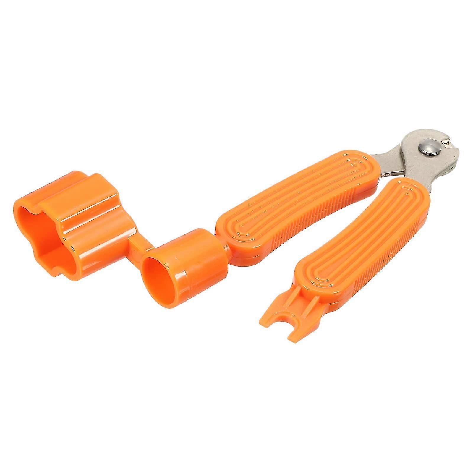 Guitar String Winder Bridge Remover Pin Puller, Orange