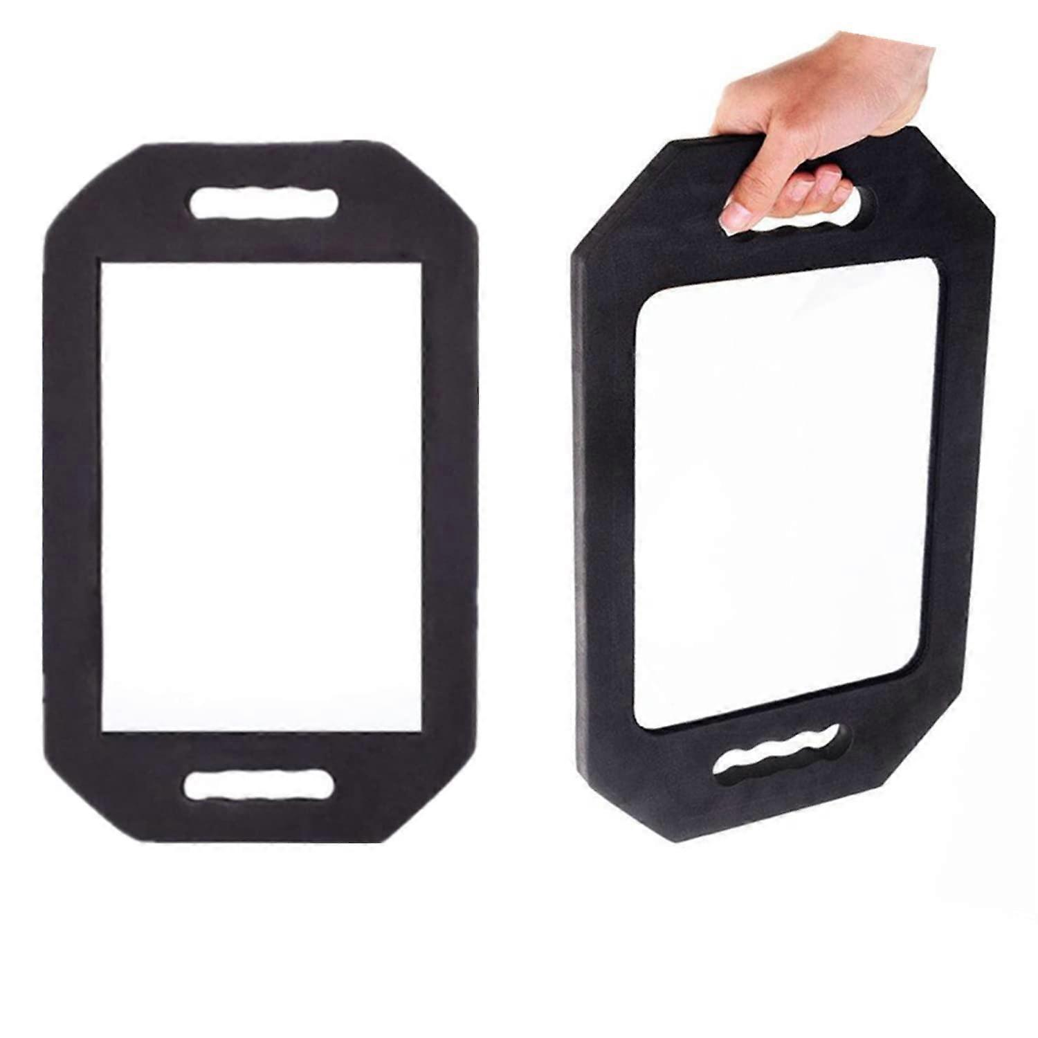 2 Pack Large Hand Held Foam Barber Hand Mirror for Barbers Large Size