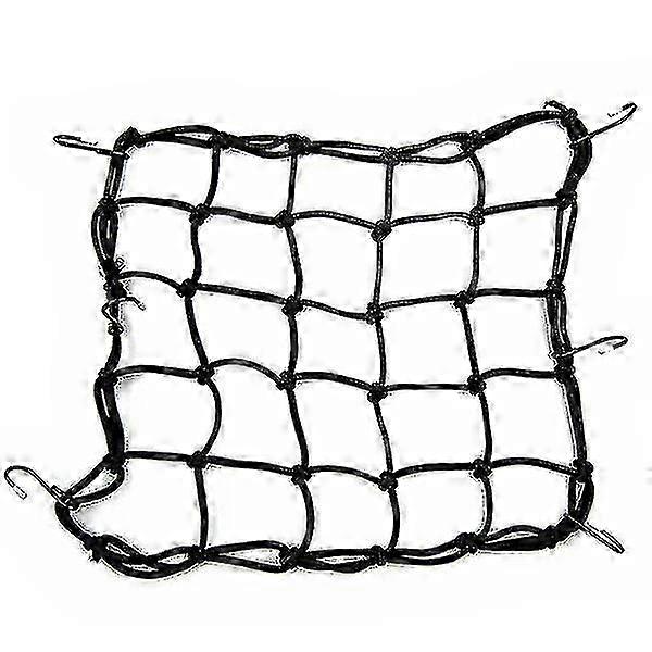 40*40cm Black Motorcycle Bungee Cargo Net for Securing Bike Load