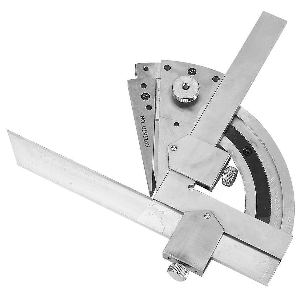 Carbon Steel Angle Finder Protractor 0-320° Fine Tuning Ruler