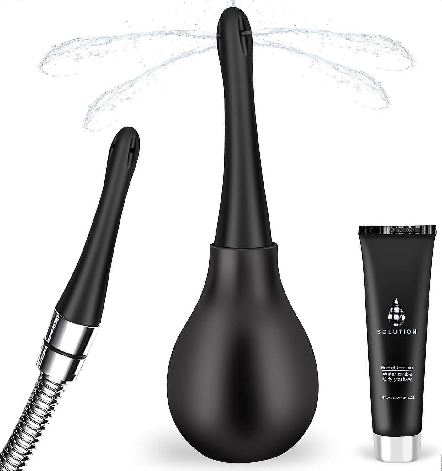 2025 Latest Model  Enema Bulb Anti Backflow Anal Douche Kit with Lube for