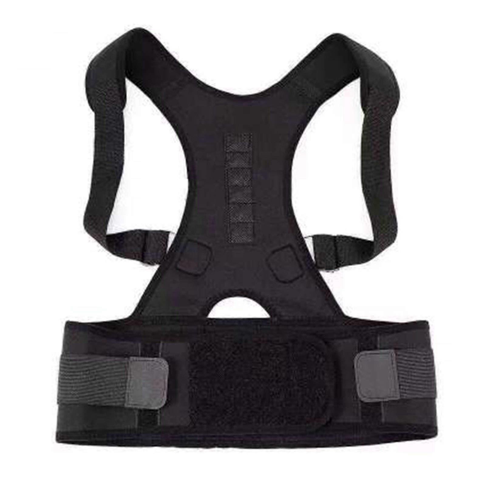 Men Women Adjustable Back Support Belt for Posture Correction, Lumbar Support, and Shoulder Alignment, Universal Size