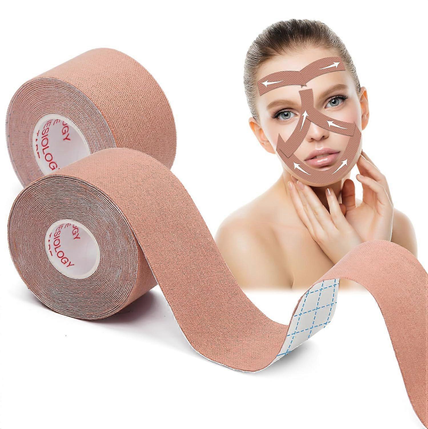 High quality brand new 2 Rolls Facial Myofascial Face Lift Tape, Neck & Forehead Smooths