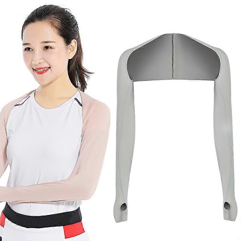 Golf Sunscreen Shawl Sleeves Grey