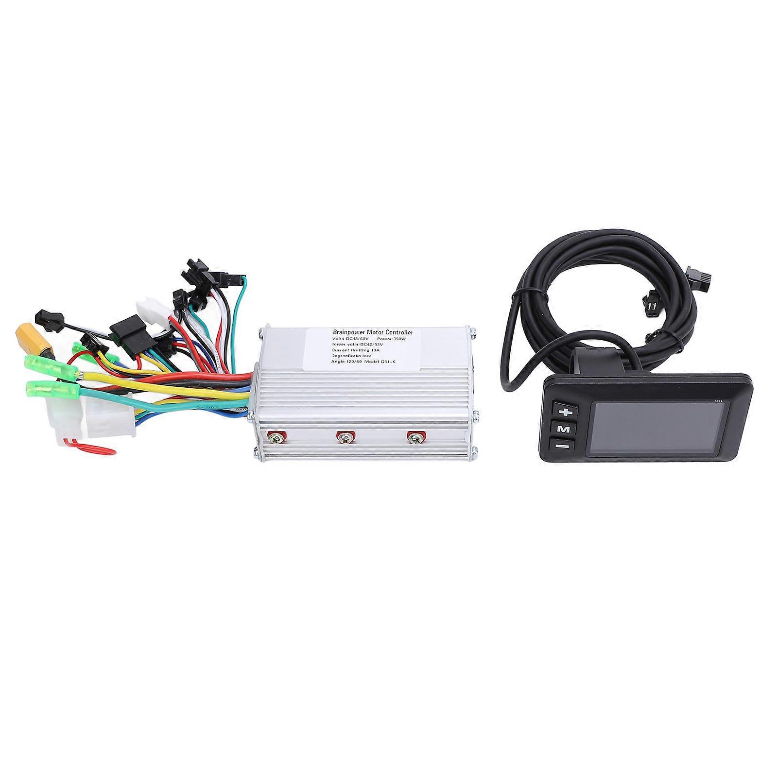 Elektrofahrrad Brushless Controller Kit Motorcontroller aus Aluminiumlegierung mit LCD-Display 48 60V 350W