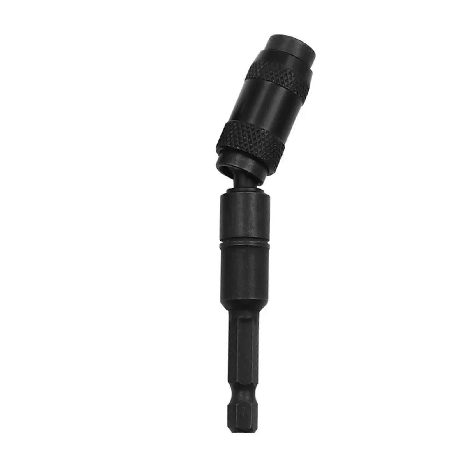 1/4 Inch Hex Magnetic Ring Screwdriver Bits Extension Rod Quick Change Holder Drive Guide Full Black Drill Tool