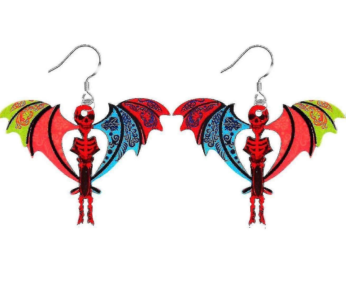 Hmwy-bunte Acryl Ohrringe Schmuck