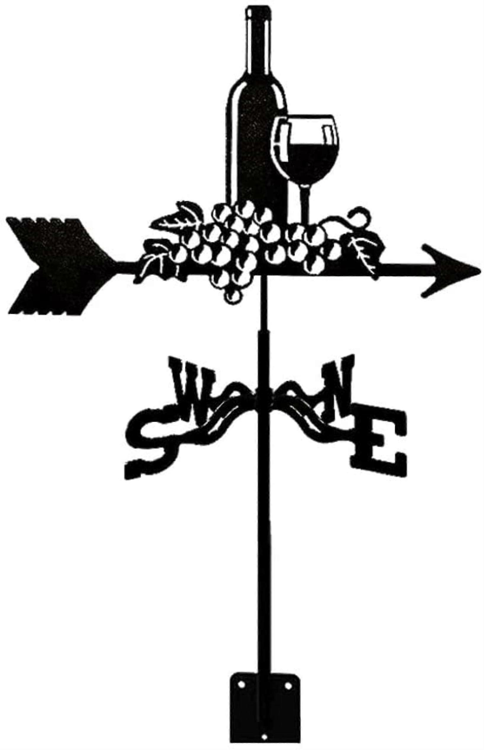 Weathervane ، Farmhouse Weather Vane Roof Mount ، طقم مؤشر اتجاه الرياح