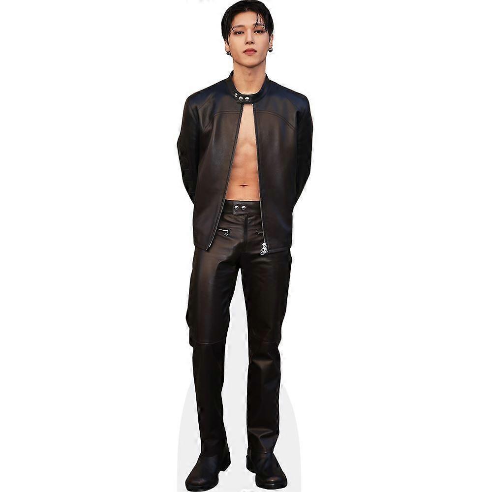 Wooyoung (Leather) Cardboard Cutout (lifesize OR mini size). Standee. Stand Up.