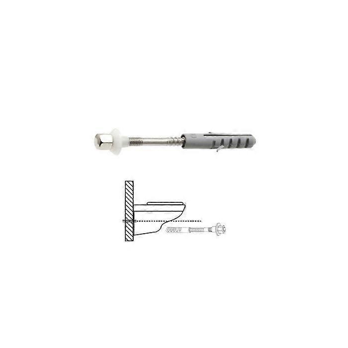 Sanitetskit för horisontell toalettmontering 5x70 mm (2 styck)