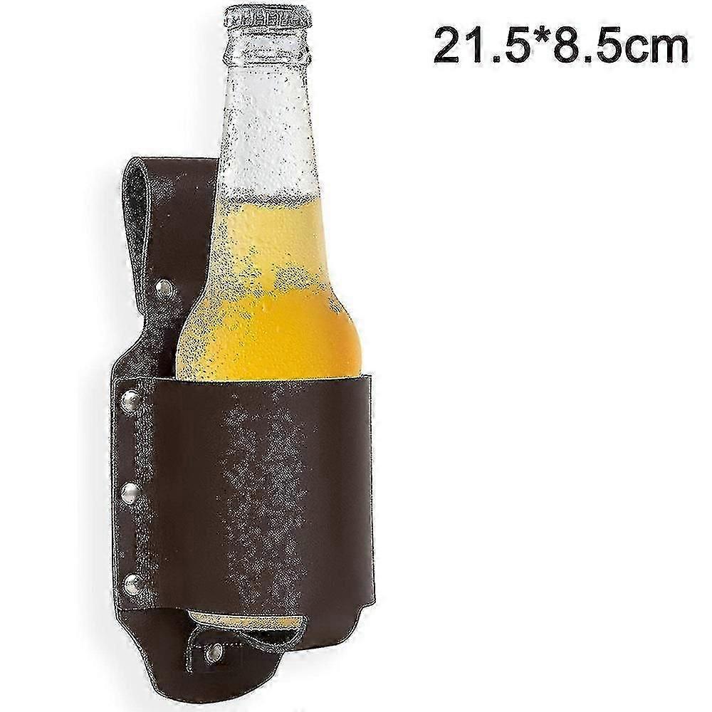 Beer Holster For Bottles And Cans Up To Approx. 0.5 Liters, Beer Holder For Attaching To The Belt