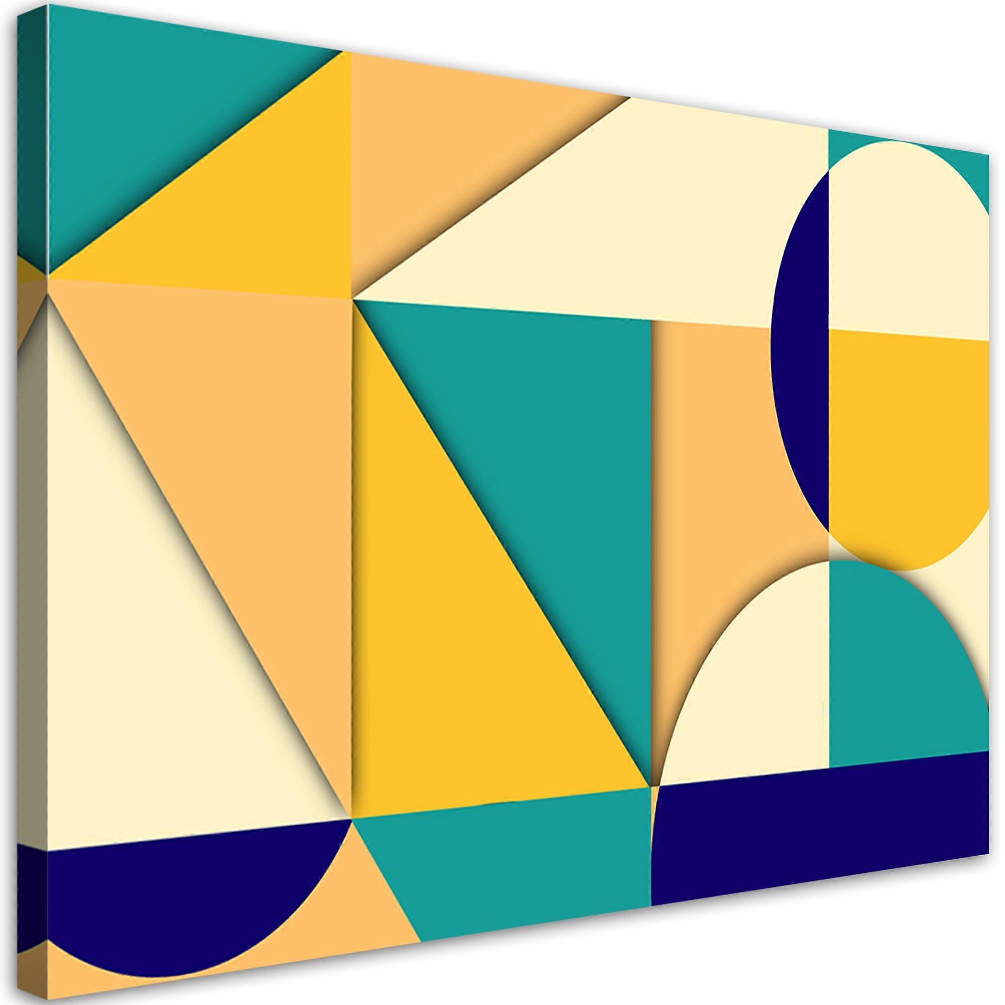 Impression sur toile, Formes géométriques abstraites - 100x70