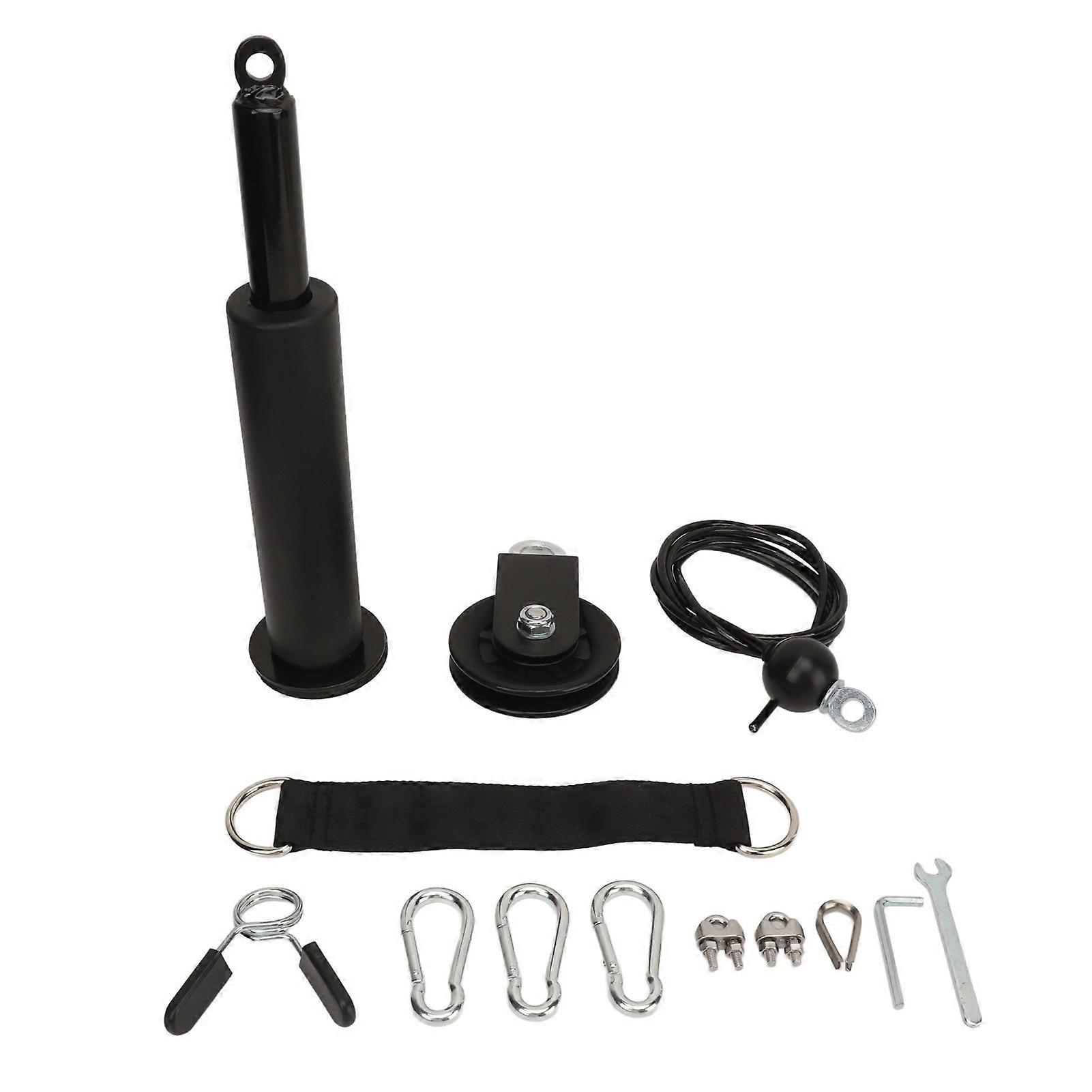 Weight System DIY Home Cable Pulley Attachments for Gym Pull Down Biceps Curl Tricep Arm Workouts