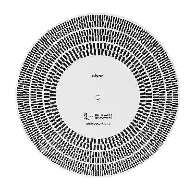 LP Vinyl Record Turntables Phono Tachometer Calibration Stroboscope Disc Practical and Versatile Tachometer White