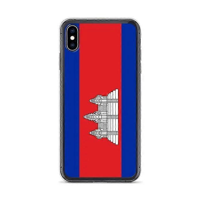 Phone Case - PIXELFORMA - Cambodia Flag - Compatible with iPhone XS Max - Flexible - Shockproof