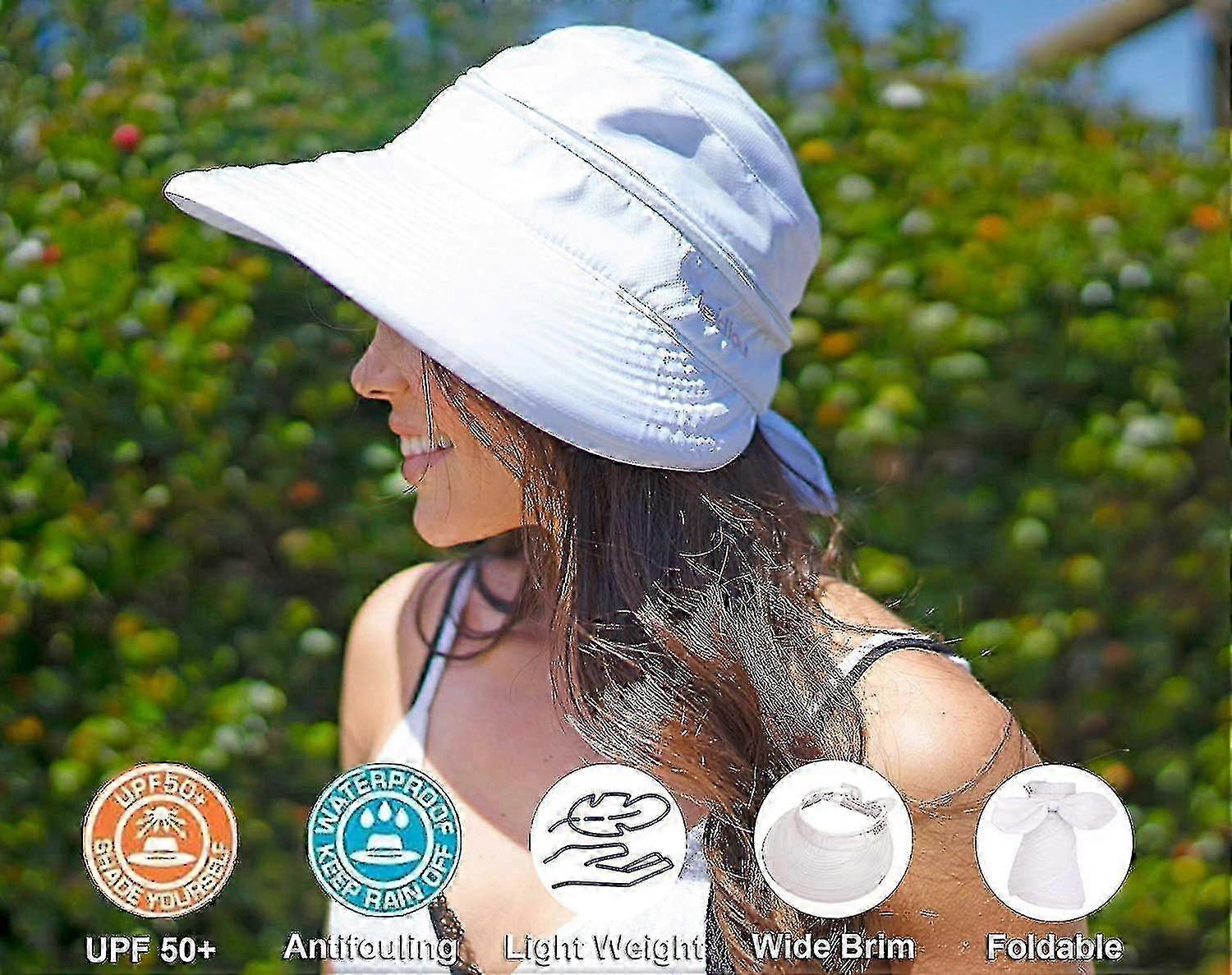 Sun protective hats for women UPF 50+ convertible beach visor