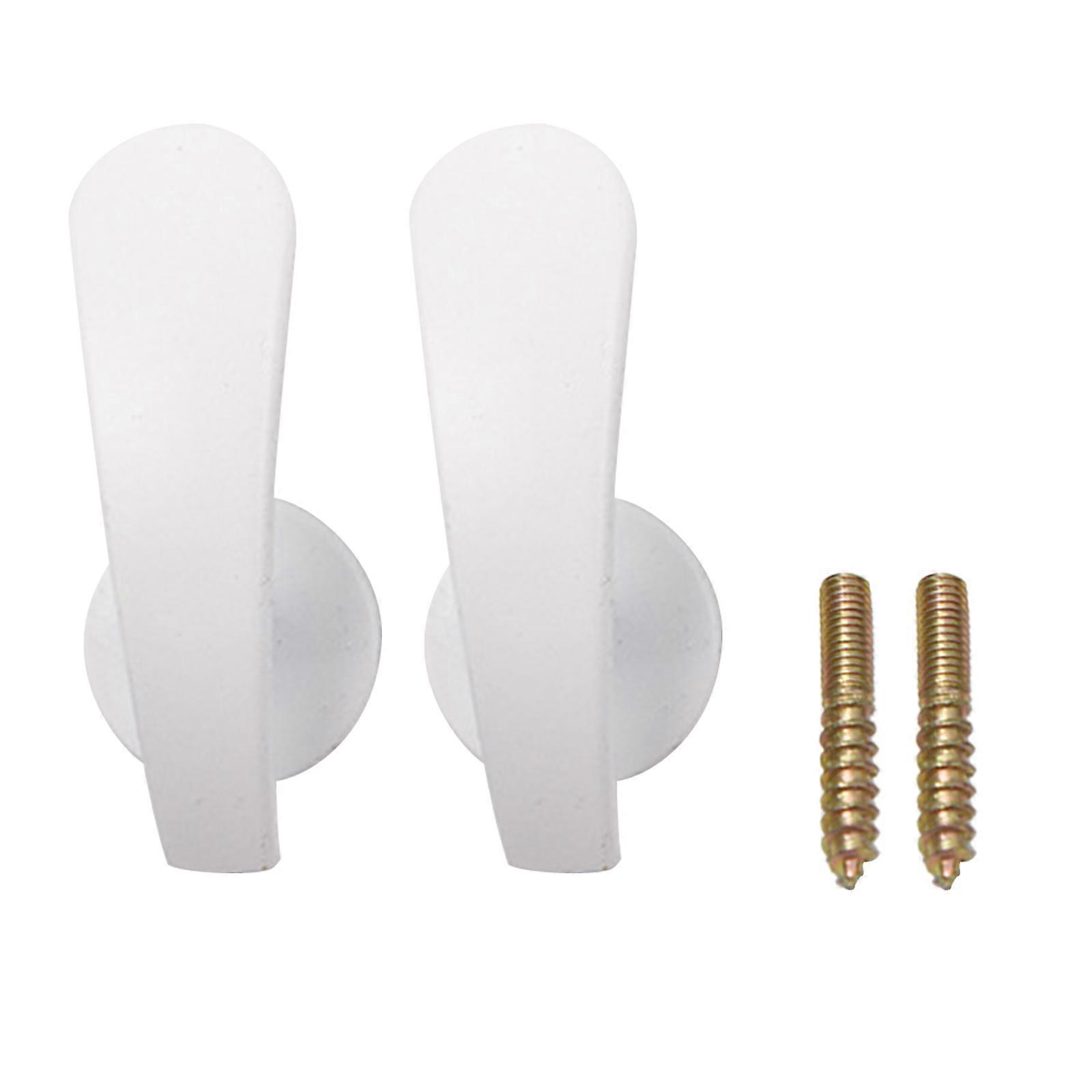2x Curtain Holdback Hooks Wall Mounted Curtain Tieback Hook Decorative Window Curtain Holdbacks Drapes Curtain Holder White