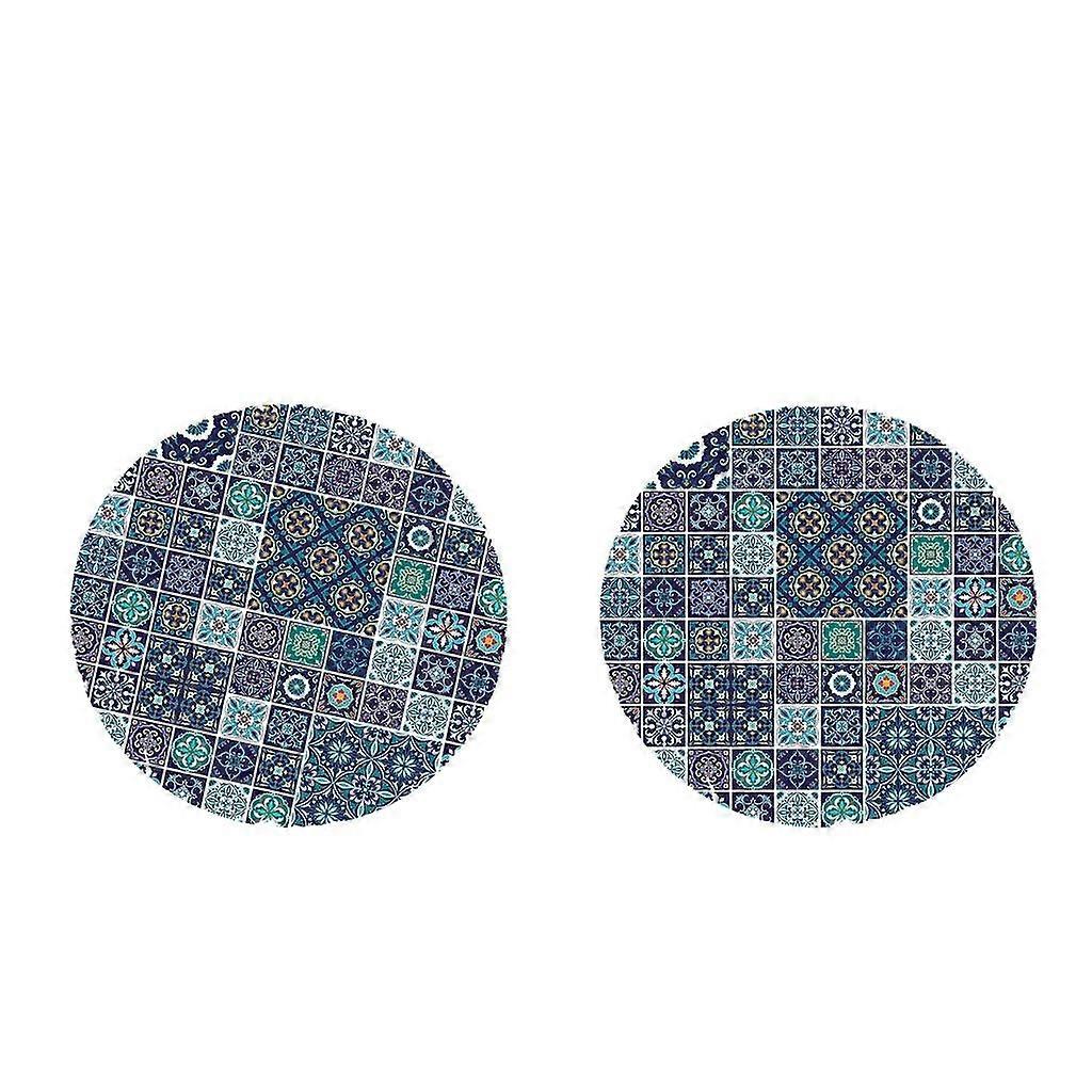 2pcs Elastic Band ROUND TABLECOVERS Table Cloth 59" for Party Catering C