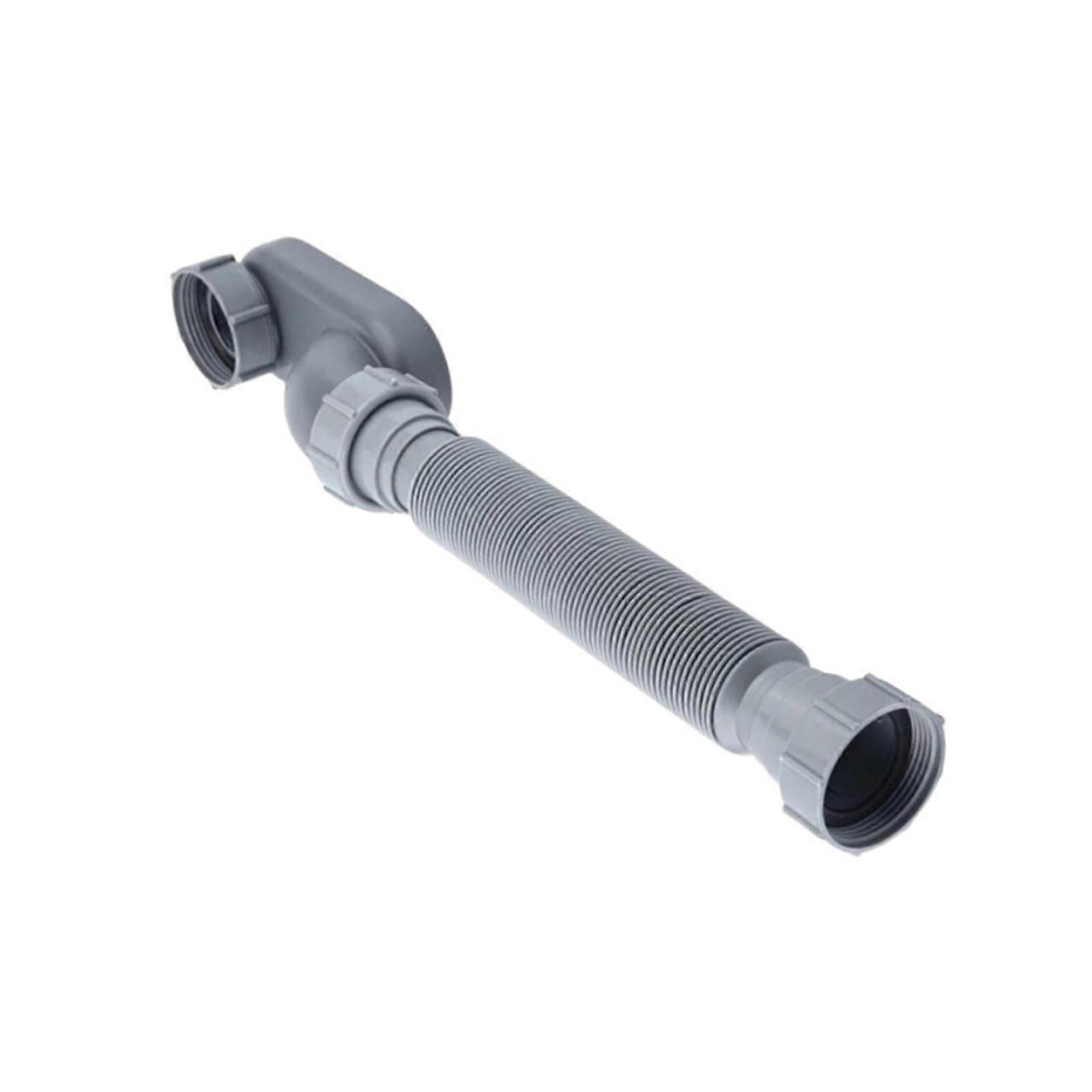 Easy Fix Flexible ABS Trap Gray Bathtub Drain Pipe Simple Install Bathtub Drain Pipe for Misaligned Drain In Bathrooms
