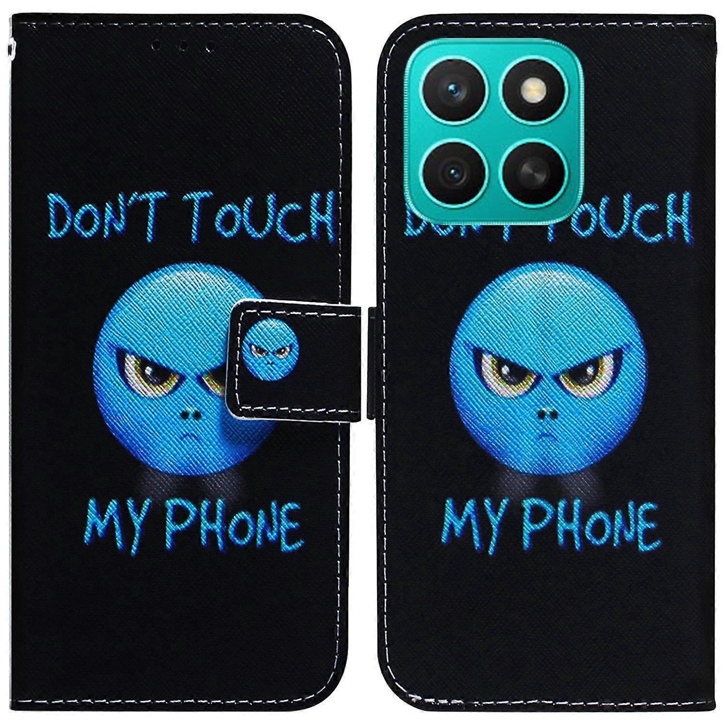 For Honor X8c 4G Wallet Case Pattern Print Leather Phone Cover