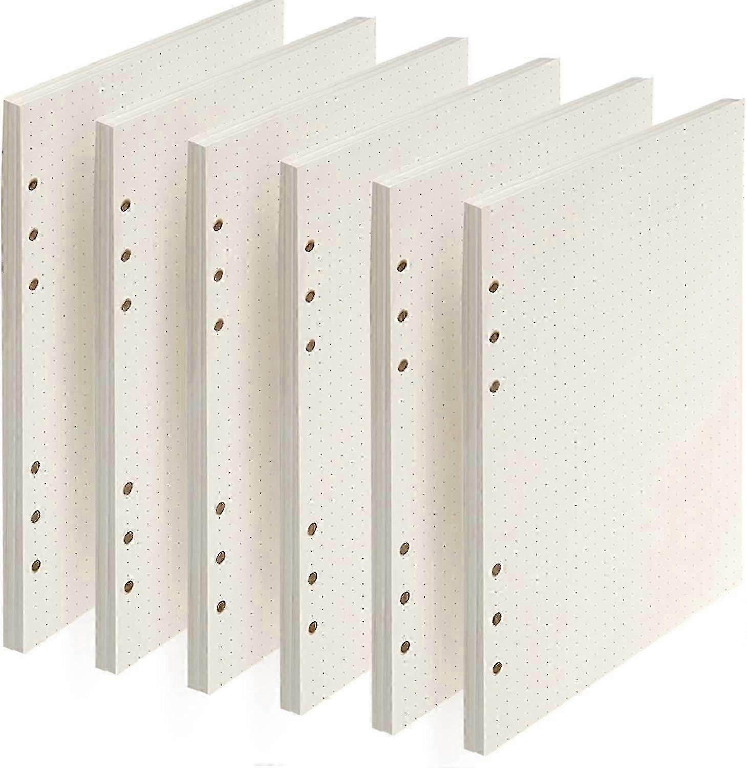 270 SheetsPages Dotted Paper Refills, Notebook Binder Insert Dots Paper Refillable Planner Dotted Inserts Page, A5 6 Hole Diary Pages Refills