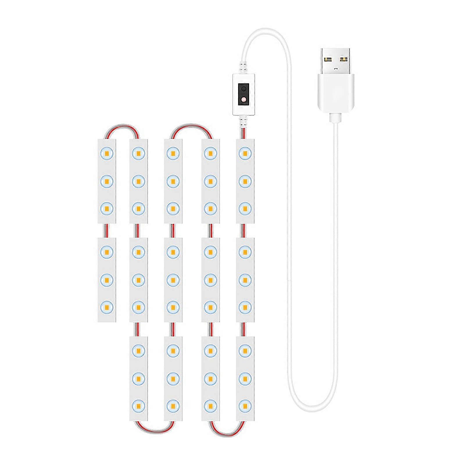 Intelligent Sensor Dressing Table Lighting, Adjustable LED Makeup Mirror, Eye Caring, USB Powered for Party