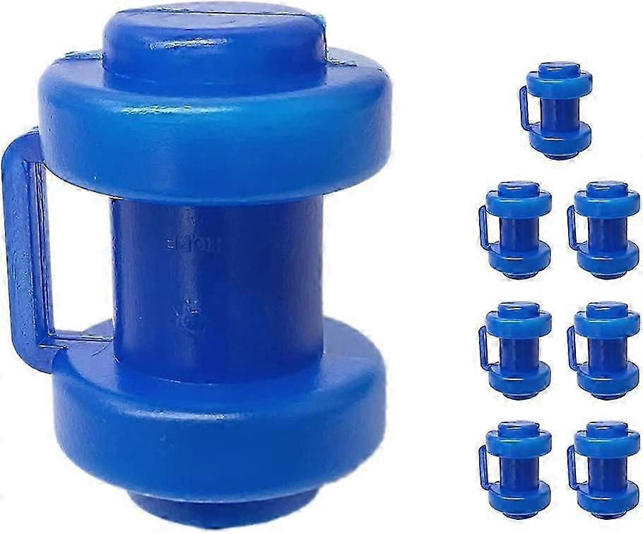 Trampoline Post Cap for Trampoline Net Pegs, Safety Net Replacement Part, 8 Pack Protective Caps for Trampoline Net Bars, 25mm, Blue