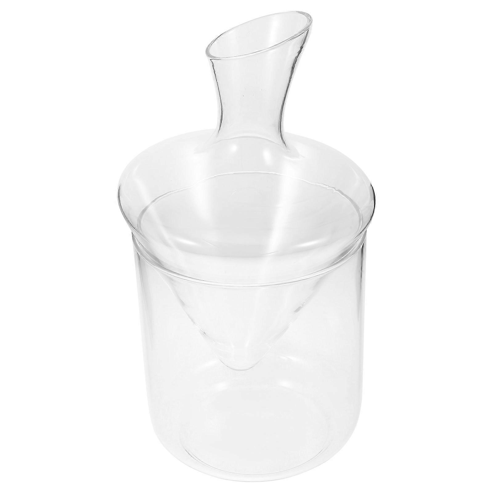 Elegant Transparent Synthetic Wine Decanter for Home Use Improves Flavor of Red Wine 1Pc