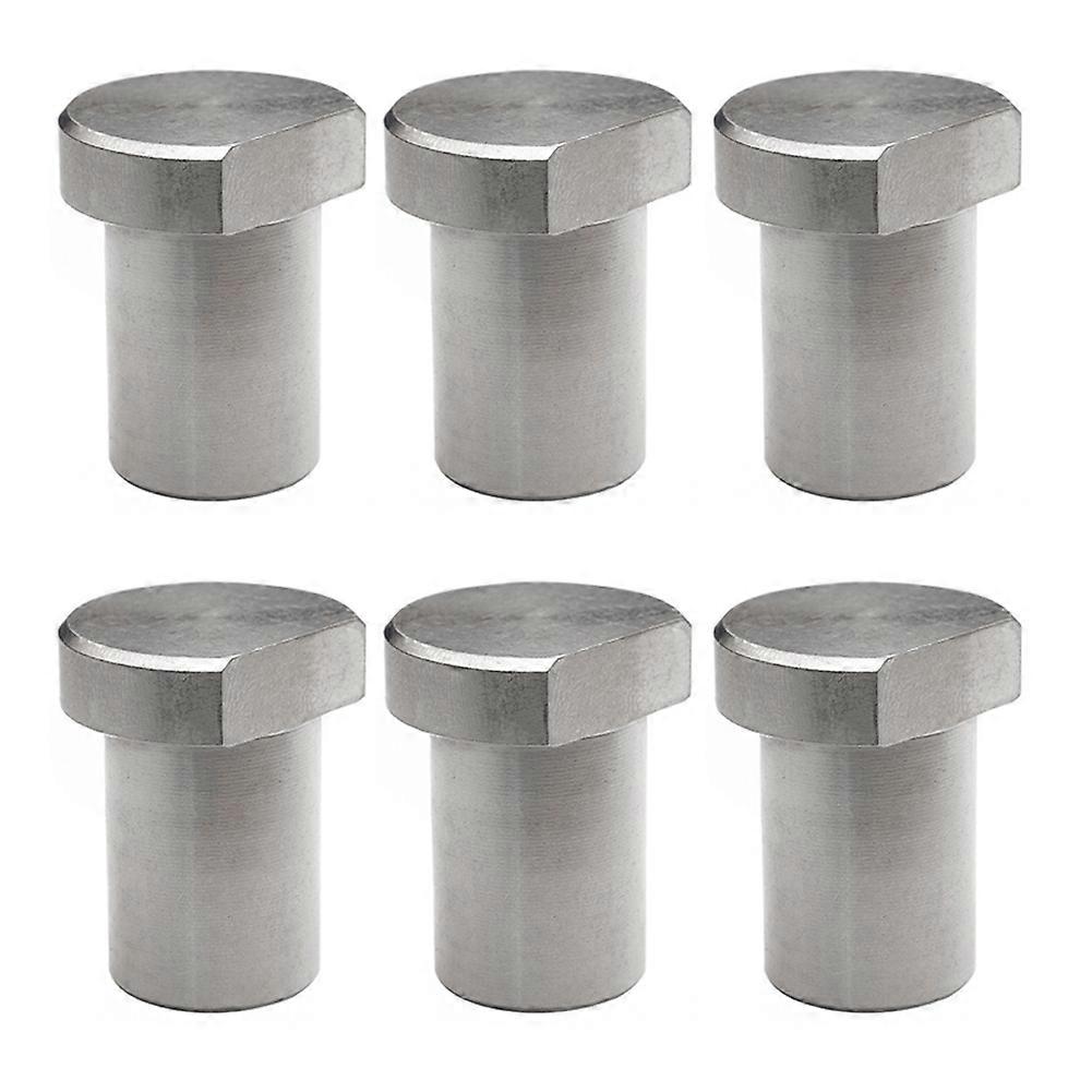 6Pcs Bench Dogs Workbench Peg Brake Stop Clamp Positioning-20mm