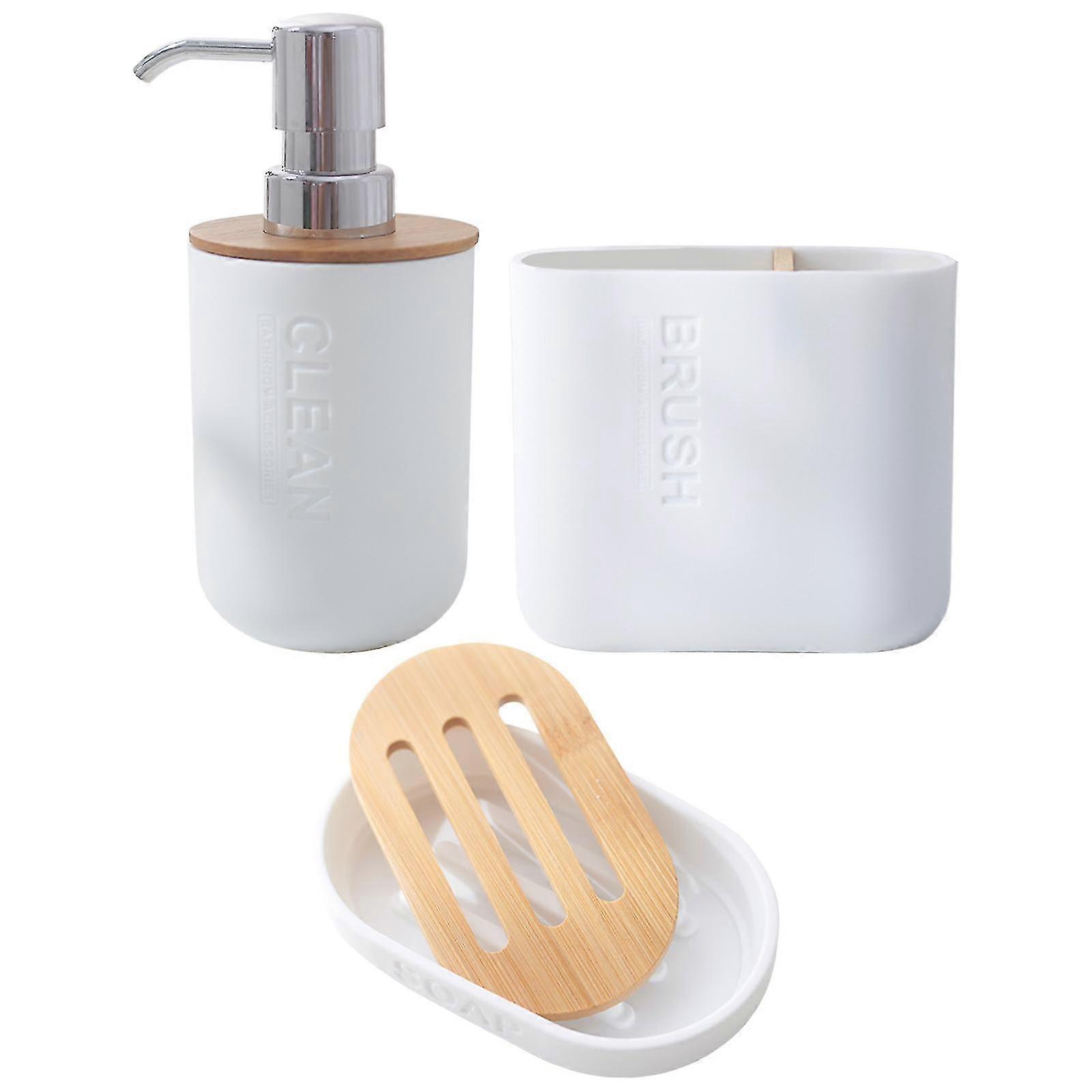 Ceramic Bathroom Accessories Set for Hotel Apartment 3pcs