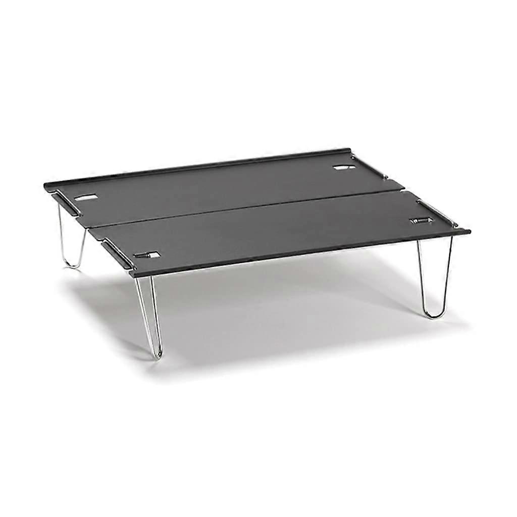 Ultraléger Camping en plein air Mini Table Touriste Pliable Pique-Voyage Petit Pliant Memorial Day Noir