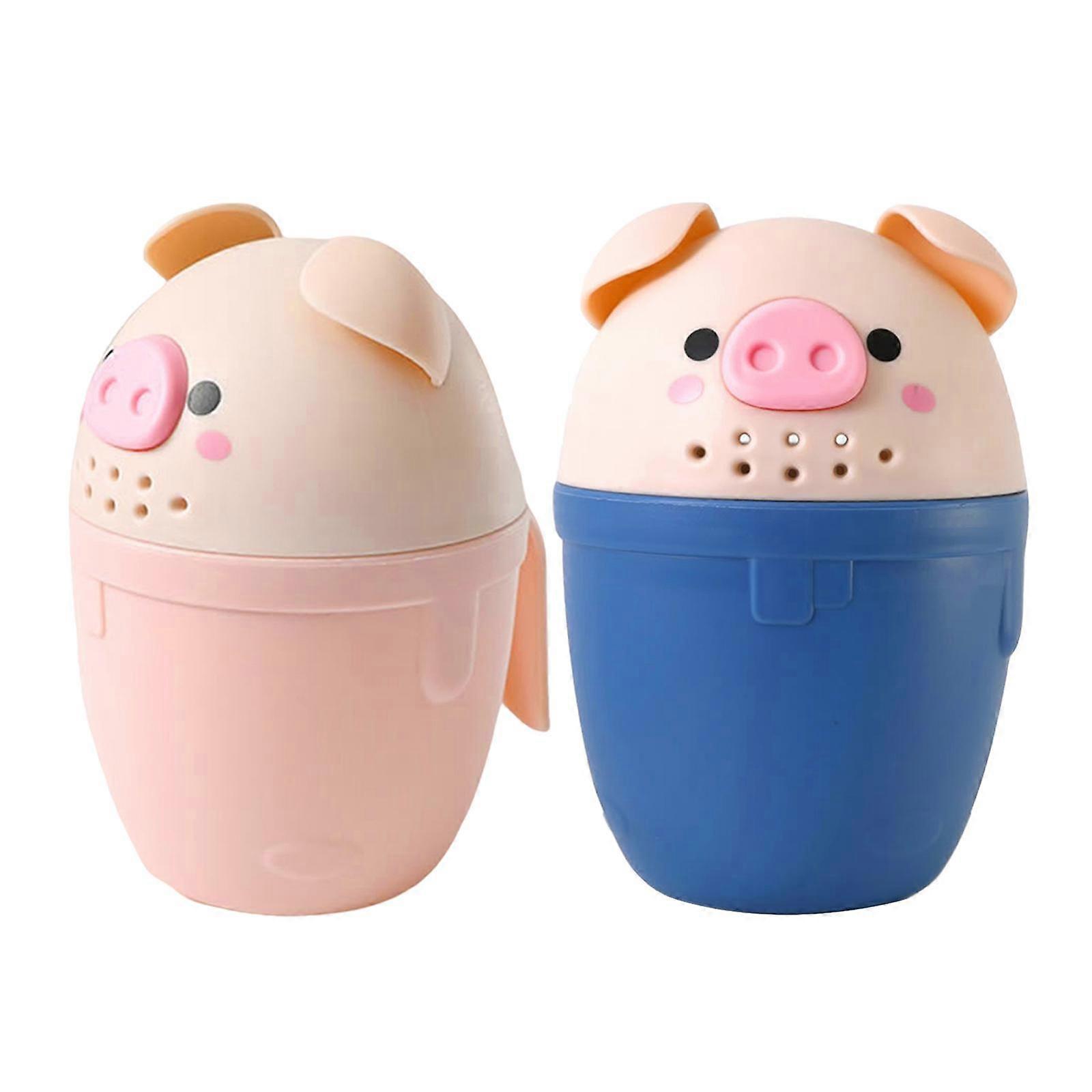 2x Cartoon Shape Rinse Cup Bathroom Accessory