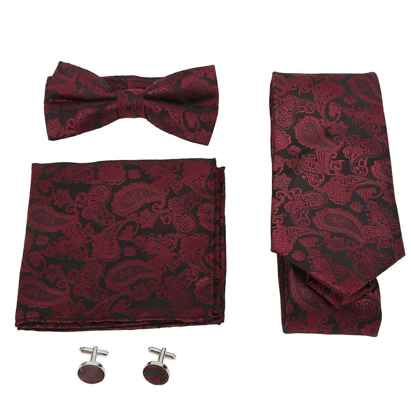 2025 أحدث نموذج رجالي التعادل مجموعة الكلاسيكية أنيقة رائعة الملمس ربطة العنق كيت