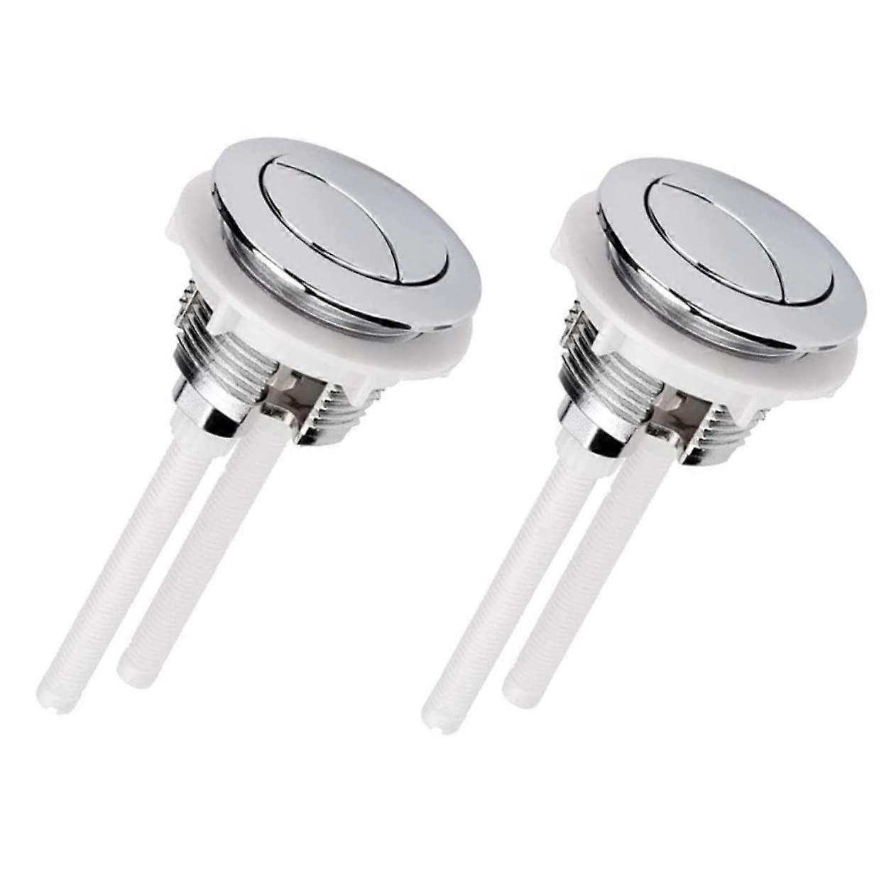 Dual Push Toilet Flush Water Saving With Dual Flush Mechanism For Bathroom WC 2 pieces 2