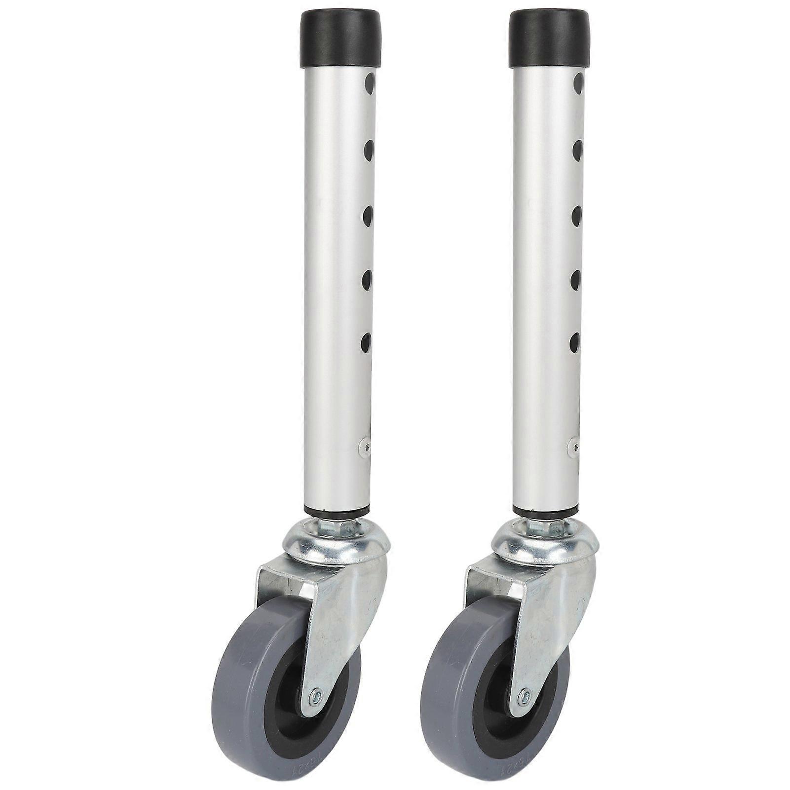 Walker Wheels Universal Rotating Adjustable Height Replacement Seniors Walker Front Caster for Elderly 2pcs