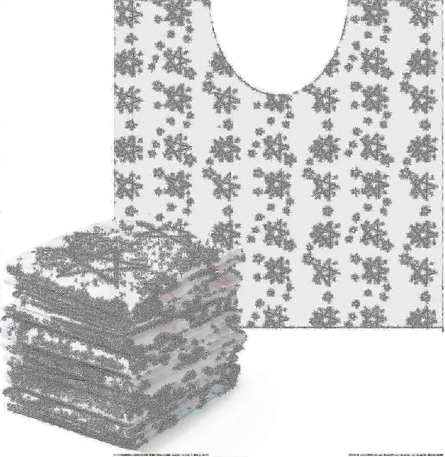 50 יח 'מחצלת חד פעמית טואלט מפיג ריחות שטיחוני אסלה עמיד למים אמבטיה בצורת U לילד גמילה מחיתולים בריחת שתן (כוכבים)