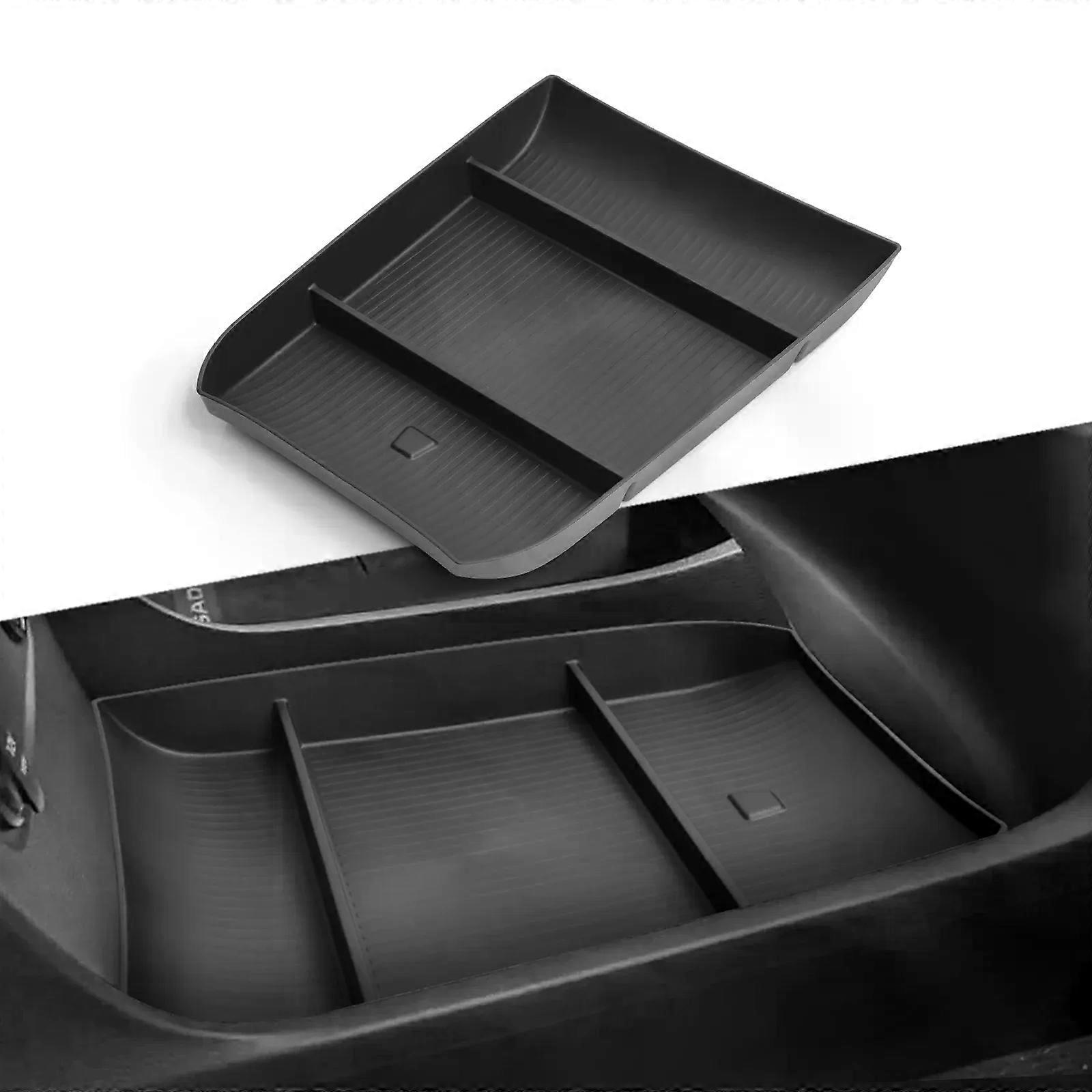 Suitable for Hyundai Palisade 2023 2024 Center Console Storage Box Car Central Lower Layer Tray TPE Organizer Accessories Tidying