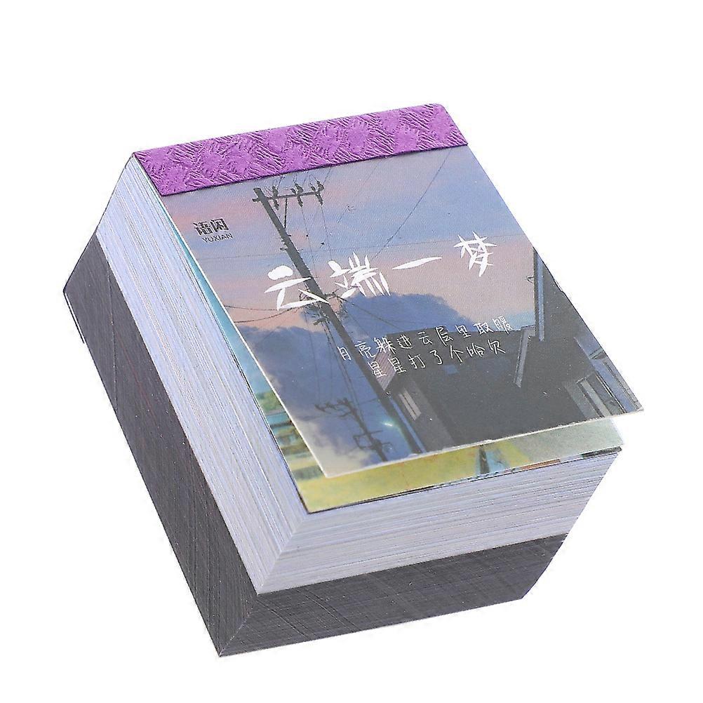 Scrapbooking Supplies Creative Journaling Supply Rectangular Shape Retro Style For Trips And Vacations 2Pcs