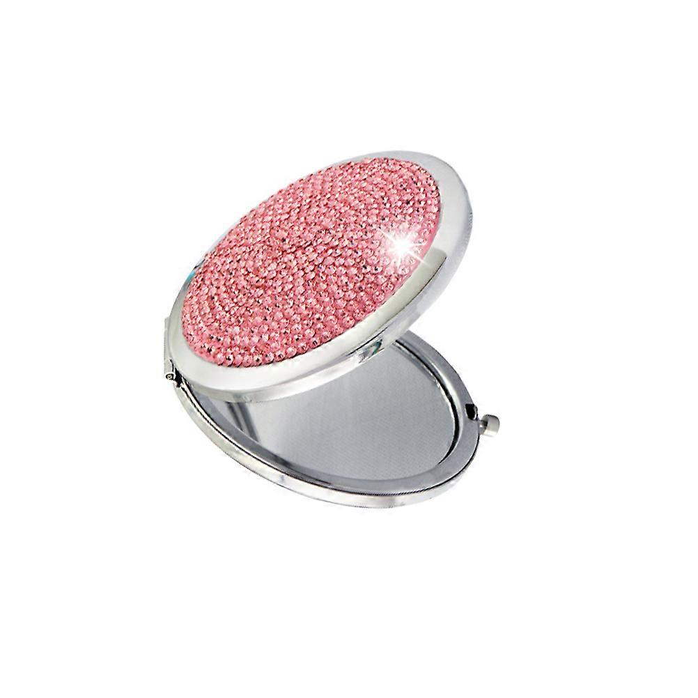 Round Vanity Mirror Metal Purse Mirror Portable Folding For Professional Makeup Artists 1Pack