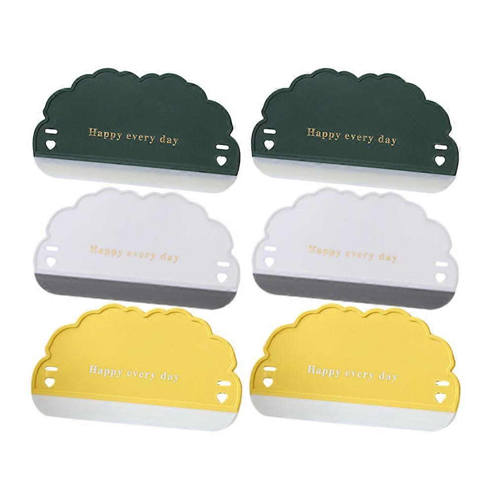 Squeegee for Mirror Cleaning Glass Cleaning Squeegee Indoor Cleaning Compact and Lightweight Design White 6Pcs