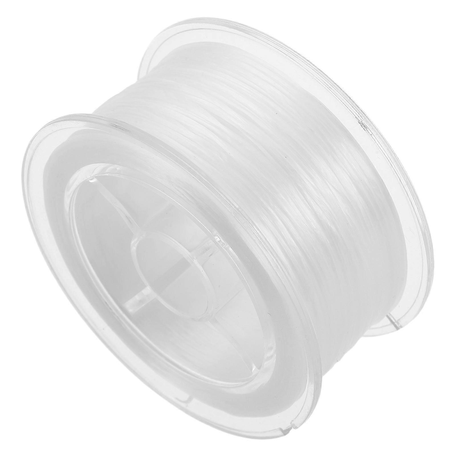 Flat Elastic String White Spandex Stretch Cord for DIY Jewelry Making Beading Thread Crafting Projects