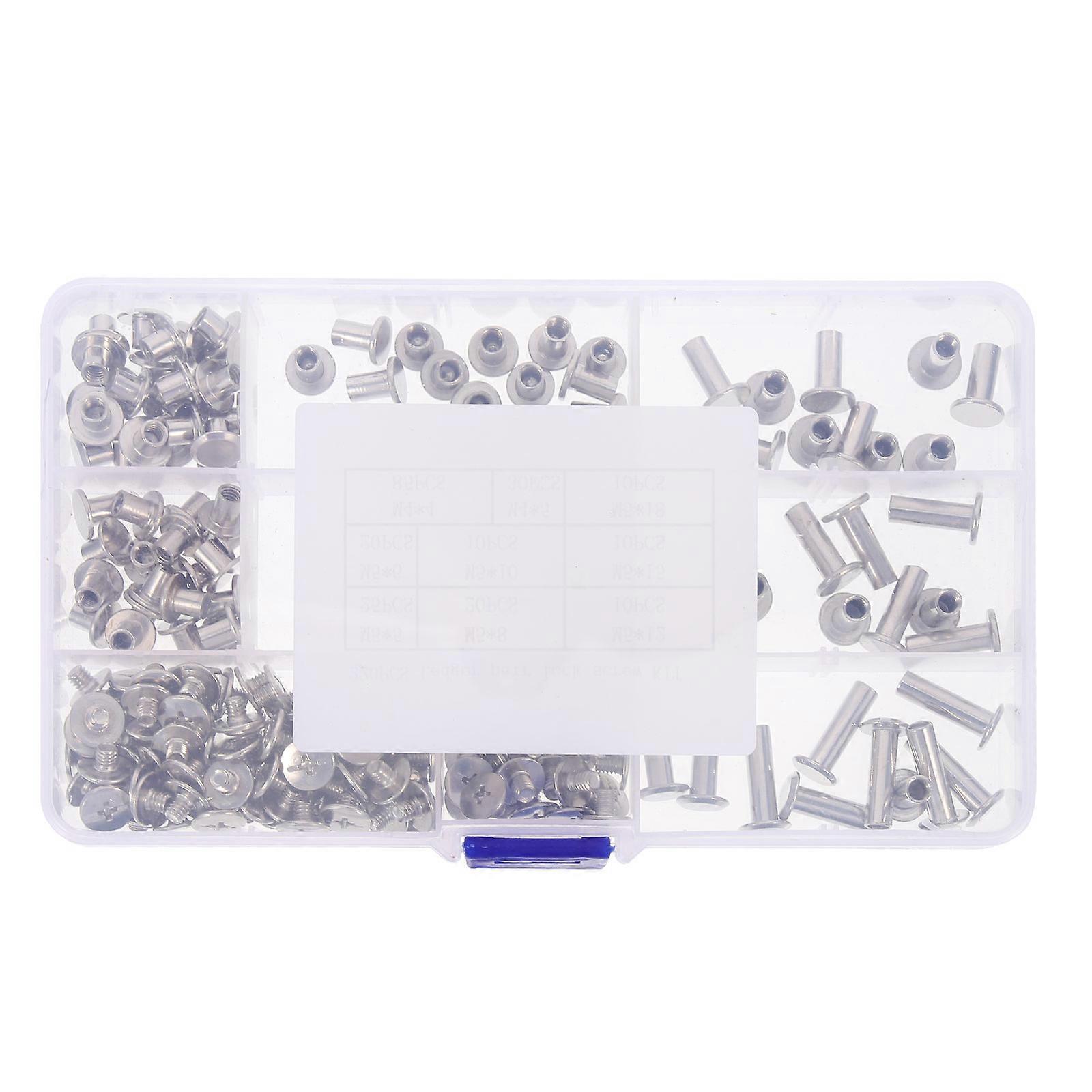 220pcs Binding Screws for Photo Albums, Craft & Bookbinding Repair, DIY Projects, Easy Installation Screws