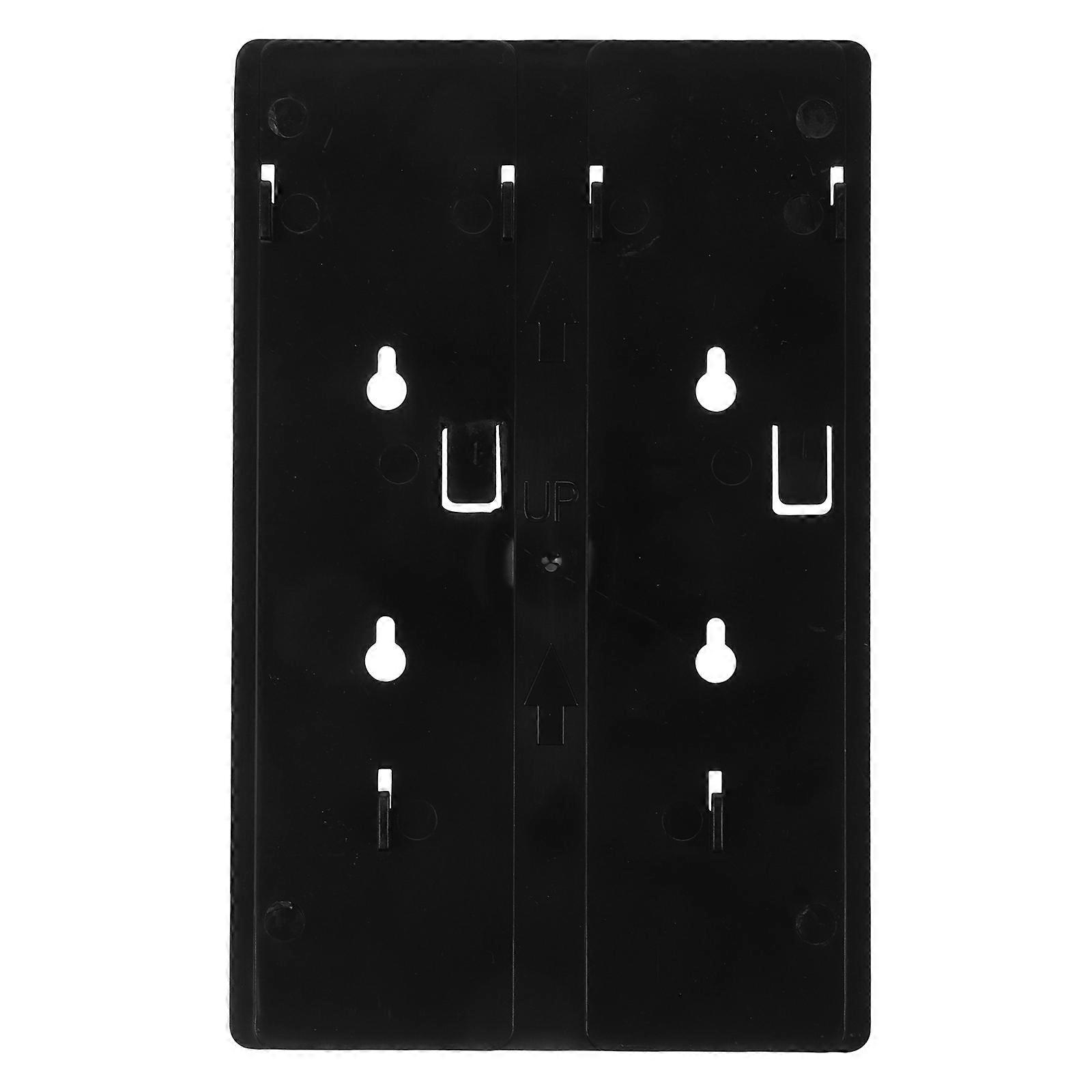 Wall Mounted Soap Dispenser Bracket Rectangular Accessory Household Black Plastic Control Usage Amount 1Set