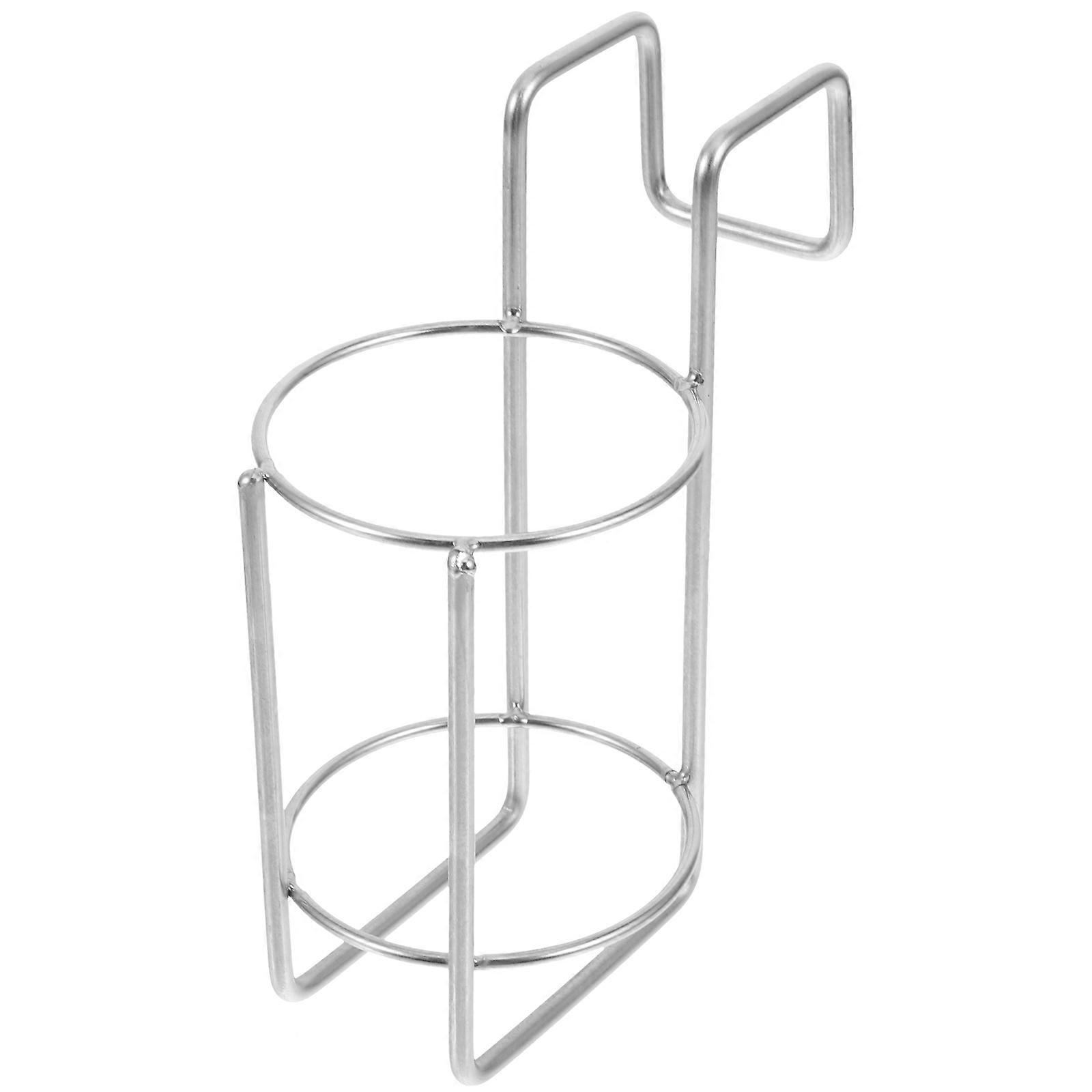 Bottle Rack Hand Dispenser Home Use Silver Organizing 1Pcs