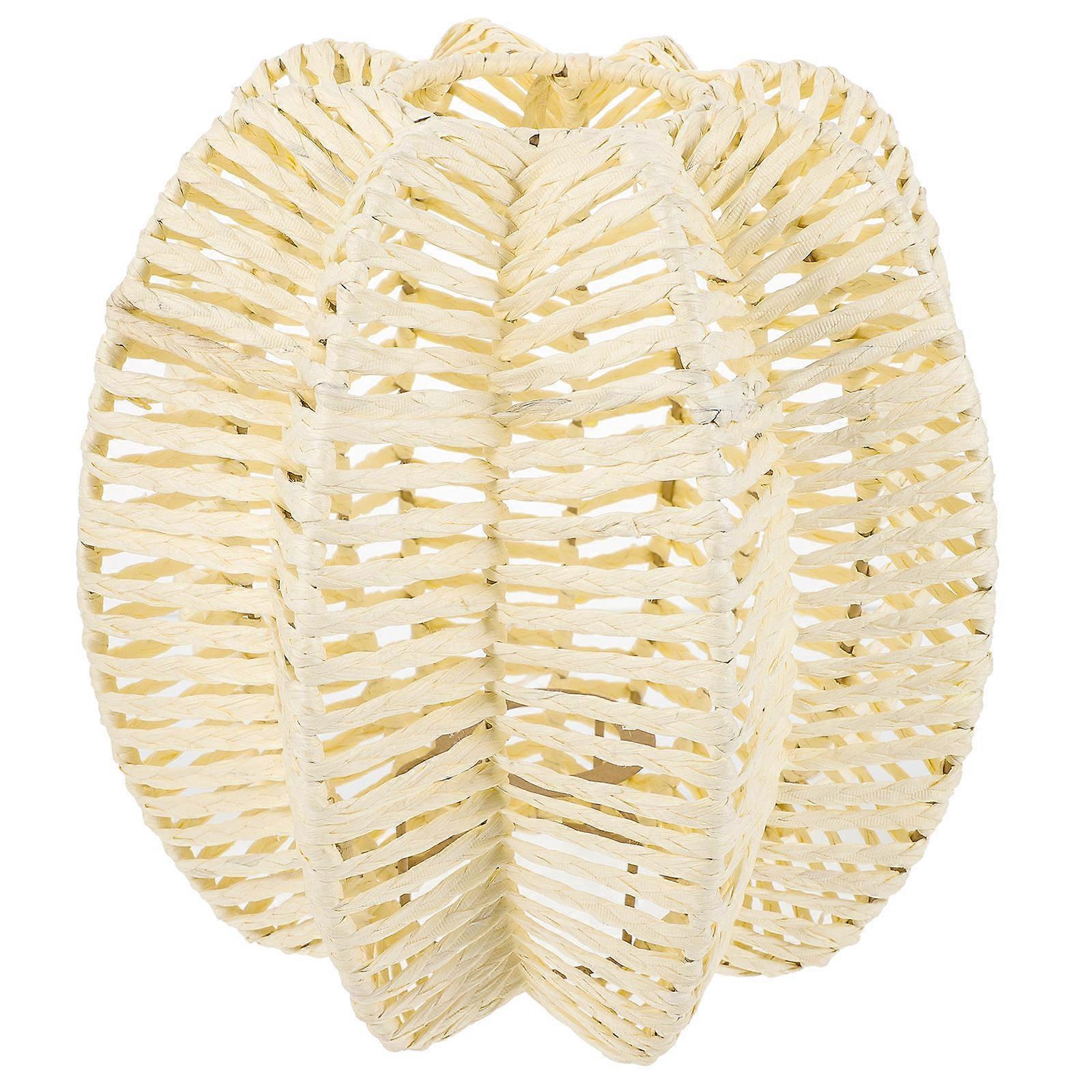 Rustic Imitation Rattan Hanging Lamp Shade for Chandelier Pendant Lights – Durable Woven Design Suitable for Home, Hotel, and Restaurant Decor